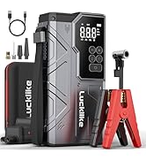 Lucklike 5000A Jump Starter with Air Compressor 150 PSI, 12V Car Jumper Starter Portable for All ...
