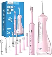 JTF Electric Toothbrush with Water Flosser Combo: 2-in-1 Portable Oral Clean Kit for Effective Ye...