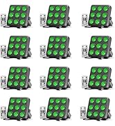 DazzlingStage 90W Square LED Stage Lights, Corded RGBW 4 in 1 Par Lights, LED Par Can by DMX &amp; So...