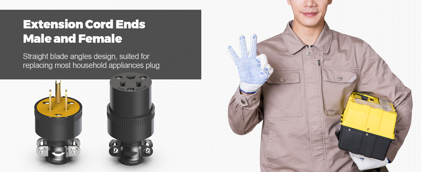Extension Cord Replacement Ends