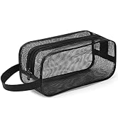 Gocvo Mesh Shower Caddy Mash Shower Bag Black Portable Mesh Accessories Organizer Tote for Gym Co...