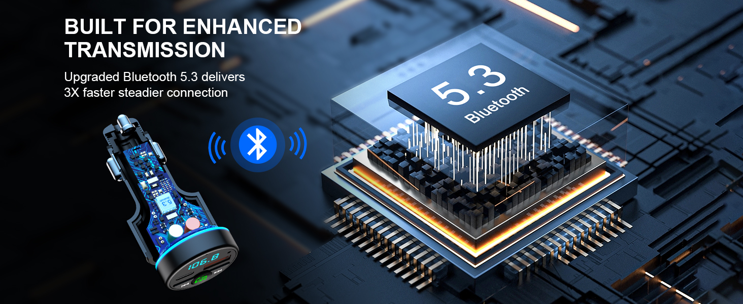 fm bluetooth transmitter car