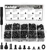 522PCS Premium Black Zinc Computer Screw Kit w M3x3/5/8, #6-32x5/6, M5x10 Motherboard Standoffs S...