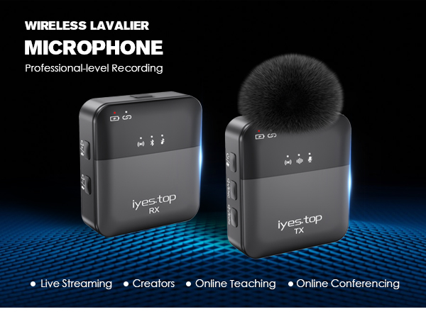 Wireless Lavalier Microphone for iPhone