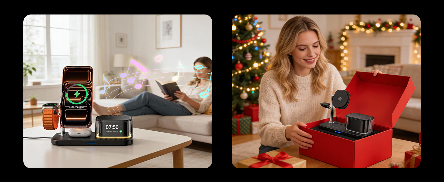 bluetooth speaker wireless charger