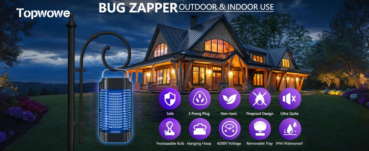 BUG ZAPPER INDOOR OUTDOOR