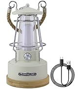 LED Camping Lantern, RISOON Rechargeable &amp; Alkaline Battery Powered Portable Tent Light, IP65 Wat...