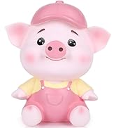 H&amp;W Adorable Large Capacity Piggy Bank - Cute Shatterproof Coin Money Box for Kids - Holds Up to ...
