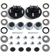 iBroPrat 2 Sets Trailer Hub Kit 5 Bolt 4.5, Trailer Axle Kit for 2000 lb 5 Lug Trailer Hub Fits 1...