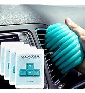 4Pack ColorCoral Dust Cleaner Keyboard Cleaning Gel Universal Cleaning Gadget Slime for Car Clean...
