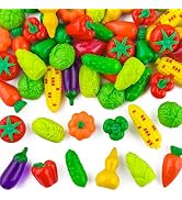 Kaiyuan Dynasty 60pcs Mini Resin Vegetable Figurines Miniature Vegetable Figurines Tiny Artificia...