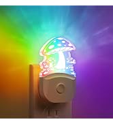 Mushroom Night Light [2 Pack], Plug in Lamp, 8 Color Changing LED Night Lights for Adults Kids Ba...