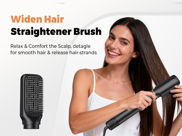 hair straightener brush