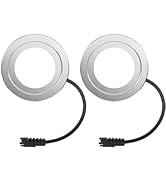 JiuruApex 12V DC 1.5W Range Hood Light, LED Bulbs Replacement, 68mm/2.68in Hole Recessed Stove Ho...