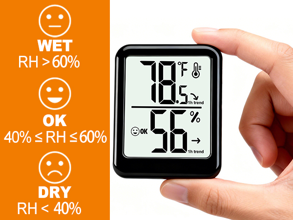 humidity accuracy: +/- 5%RH