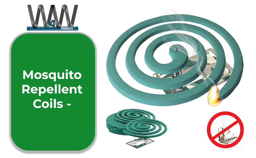 W4W Mosquito Repellent Coils - Outdoor Use Reaches Up to 10 feet 