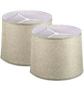 PATIKIL Lamp shades for Table Lamps Set of 2, 11.4" Top x 12.6" Bottom x 9.8" High Drum Lamp shad...