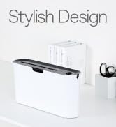 Asmix B08W Paper Shredder for Home use Office, White Compact Design, 2 Sheet Crosscut Paper, 10 M...