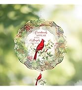 LIRAVENO Cardinal Wind Spinners Outdoor - 3D Metal Hanging Decor for Garden Patio Porch Indoor Ho...