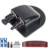 Pjerjzn Solar Cable Entry Gland with 10Awg Copper Solar Cable and Solar Connector,UV Resistance D...