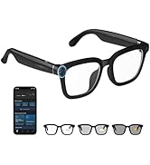Smart Glasses with Camera, 8MP HD Camera Glasses, 1200P Video Recording Glasses With AI Assistant...