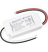 HitLights 60W Dimmable LED Driver, Electronic Transformer, 120V AC to 12V DC Power Supply for LED...