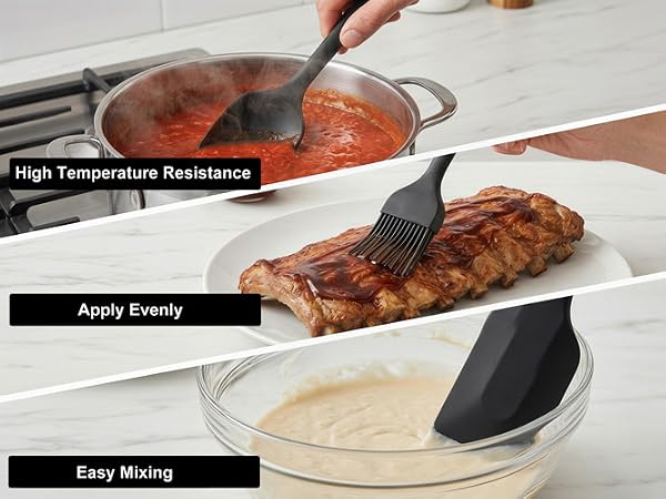 small silicone spatula set