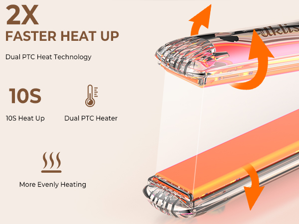 titanium plate hair straightener