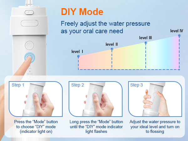 portable water flosser DIY Mode