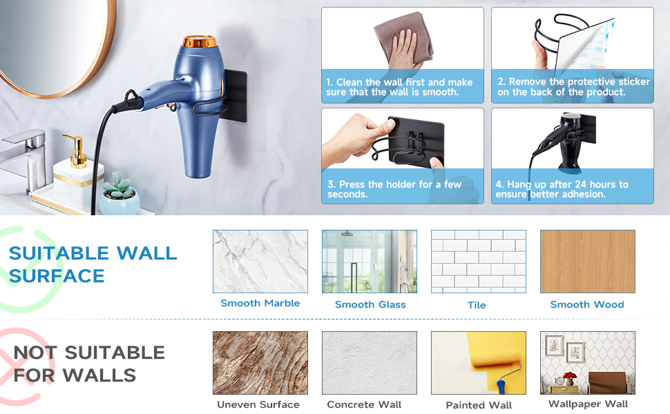 hair dryer holder