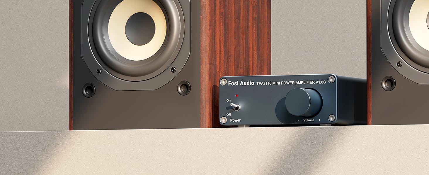 Fosi Audio V1.0G 2 Channel Class D Mini Stereo Amplifier