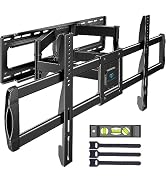 PERLESMITH Full Motion TV Wall Mount for 50”-90” TVs up to 165lbs, TV Mount Bracket with Dual Art...