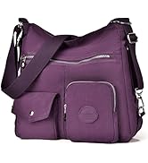 Multipurpose Hobo Purse for Women with Antitheft RFID, Waterproof Nylon Crossbody Bag Shoulder Ha...