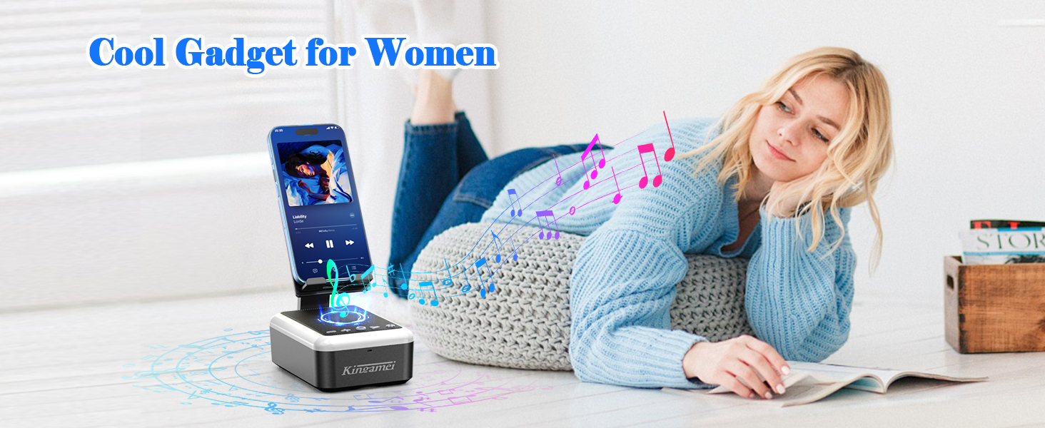 phone holder with speaker