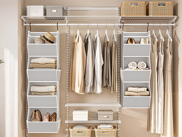 closet organizer hanging