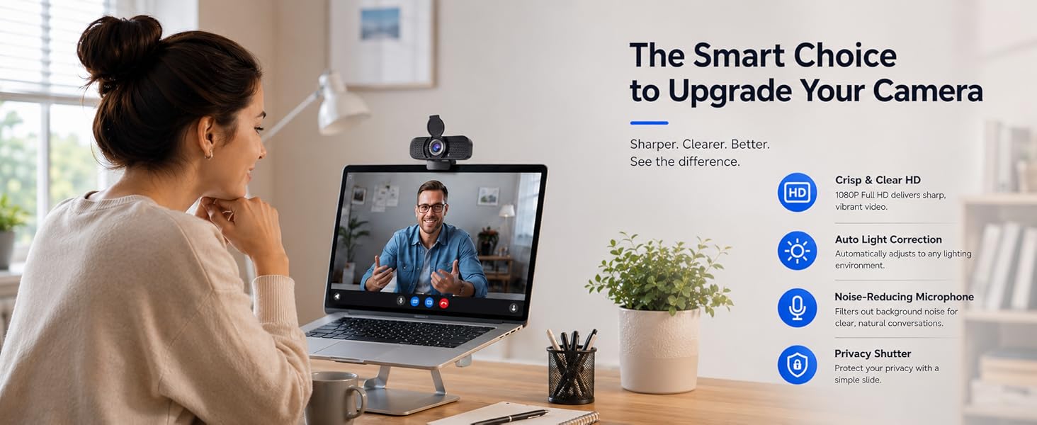 computer camera with microphone for desktop