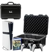 Hard Shell Travel Case Compatible with PlayStation 5 Pro Console, Controllers,Accessories-Waterpr...
