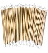 Eyxformula 200 Pcs 6 Inch Gun Cleaning Cotton Swabs with Double Pointed Tips, Strong Bamboo Stick...