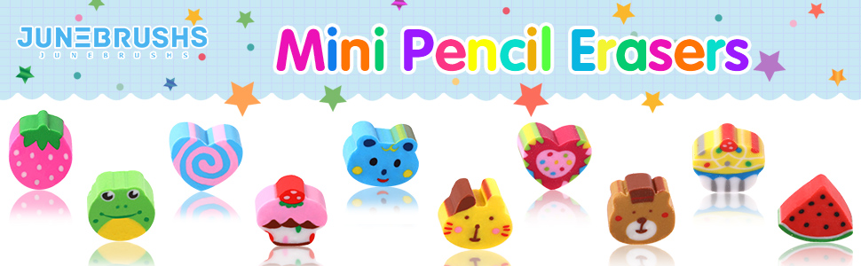 mini pencil erasers for kids