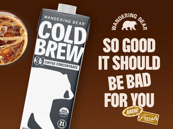 Wandering Bear Cold Brew 3 in 1 concentrate