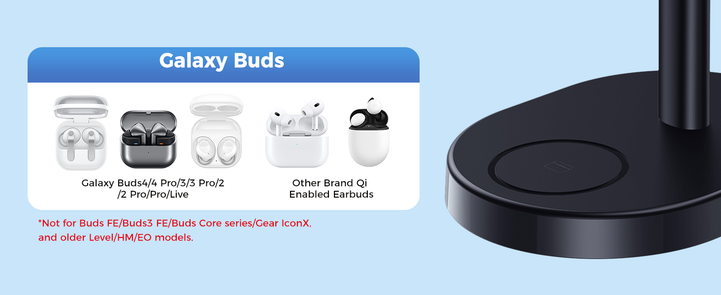 3 in 1 wireless charger samsung galaxy S26 Ultra S25 S24 flip 6 fold 5 watch earbuds classic stand