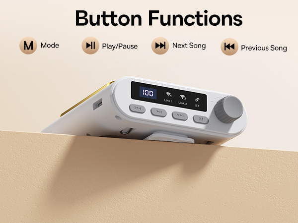 True Wireless Range up to 65 ft – Move Freely
