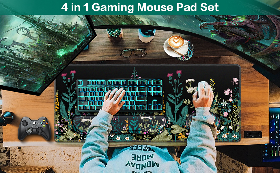 mouse pad with wrist rest