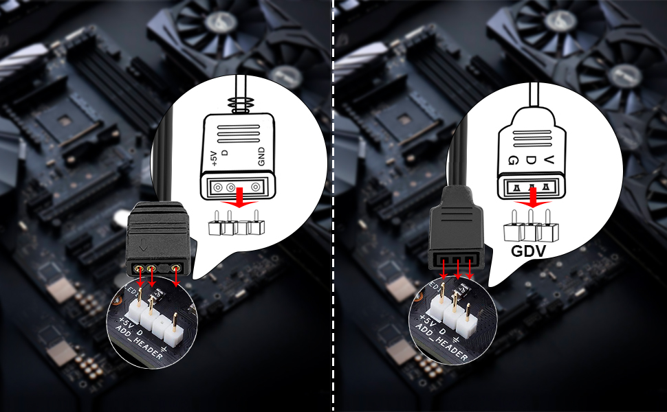 5V 3PIN ARGB CONNECTION