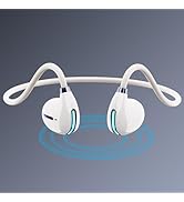 IHAO Open Ear Air Conduction Headset Wireless Bluetooth Sport Headphones with Mic Earphone Lightw...