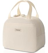 Baglemon Lunch Bag for Women Men Cute Corduroy Lunch Tote Bags Reusable Insulated Lunch Box Large...