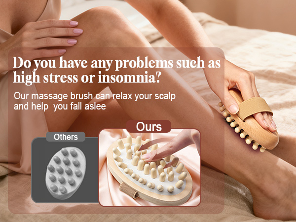 2 PCS Meridian Massage Brushes, Wood Therapy Massage for Belly Cellulite Pressure Brushes