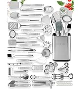 Home Hero 54 Pcs Stainless Steel Kitchen Utensils Set - Nonstick Stainless Steel Cooking Utensils...