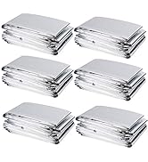 winemana 6 Pack Large High Silver Reflective Mylar Film, 83x 63 in, High Reflectivity, Keep Warm,...