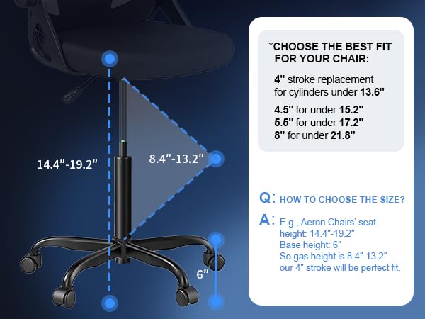 chair hydraulic cylinder replacement